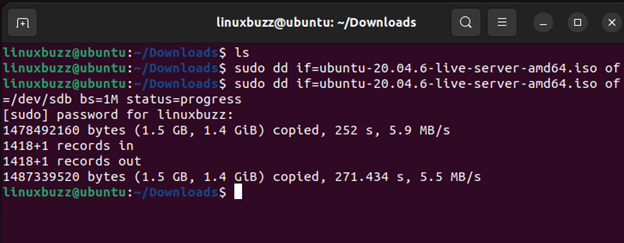 Create-Bootable-USB-Drive-DD-Command-Linux
