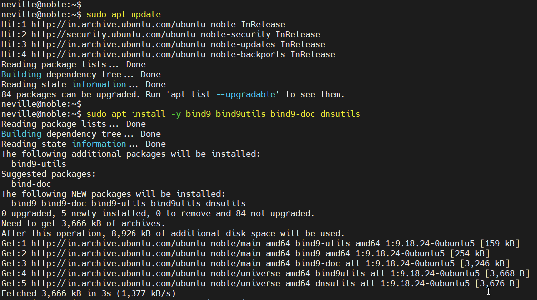 Install Bind Server on Ubuntu 24.04
