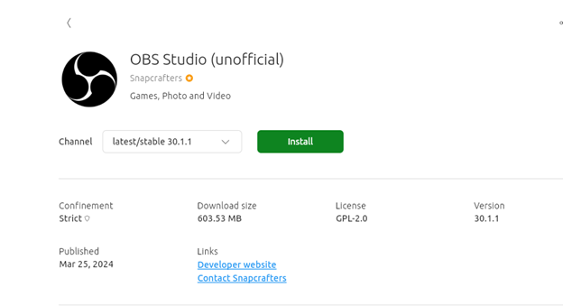 Installing-Obs-Studio-Using-App-Center-Ubuntu-24-04