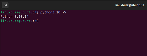 Python 3.10 Version Check Ubuntu 24.04